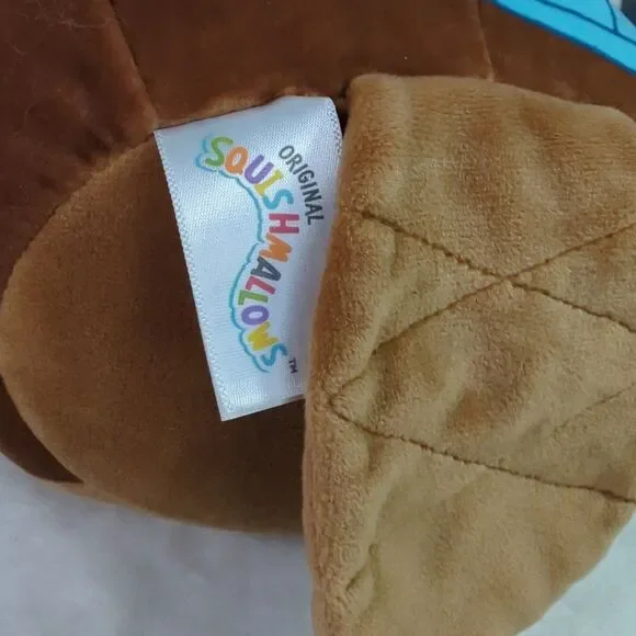 Squishmallows Chip The Beaver Back To School 9" Plush Hat Backpack Tail Kellytoy - Picture 7 of 7